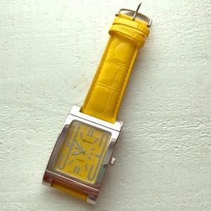 Geneva yellow watch